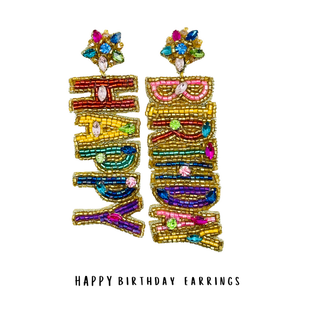 Happy Birthday Earrings