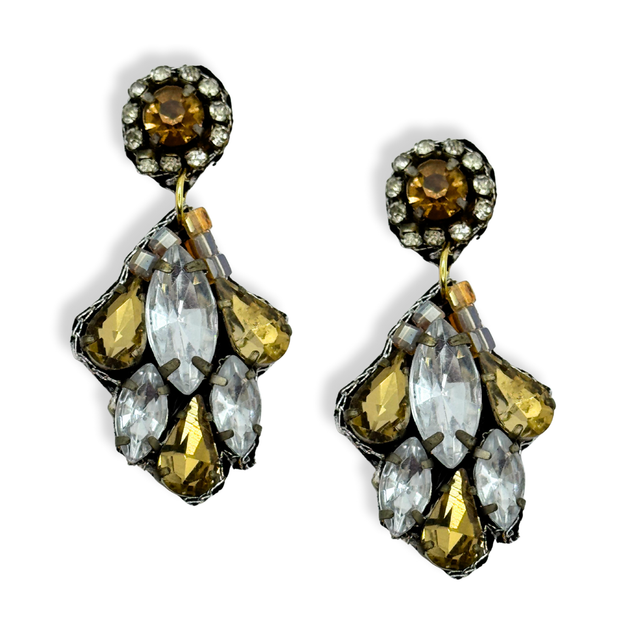 Jewel Dangle Handmade Beaded Charm Statement Jewelry