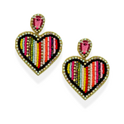 Candy Heart Earrings-Multicolor