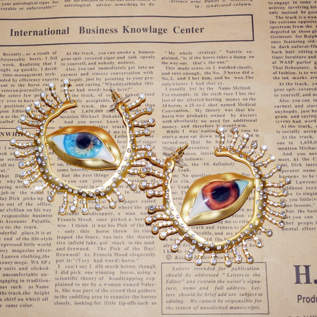 Vintage Eye Hoops