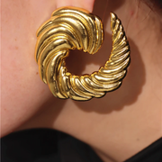 Croissant Spiral Earrings