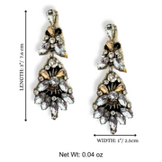 Crystal Dangle Handmade Beaded Charm Statement Jewelry