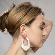 Hoop Earrings White Gold