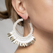 Hoop Earrings White Gold