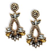 Seashell Dangle Handmade Beaded Charm Jewelry Statement