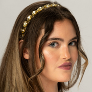Gold Floral Headband