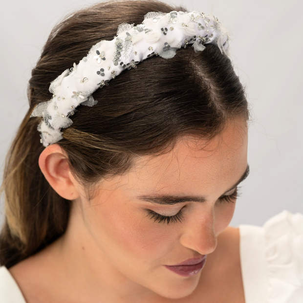 Blossom Headband White