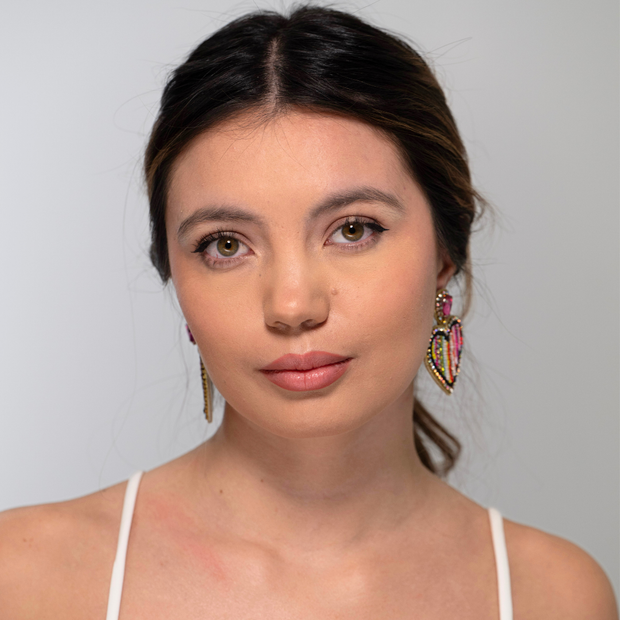 Candy Heart Earrings-Multicolor