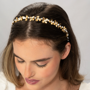 Dainty Gold Floral Headband
