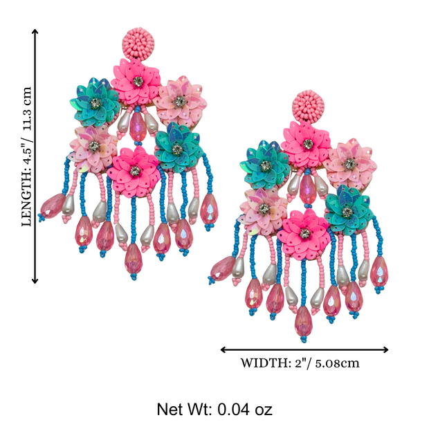 ILLUMINATING PASTEL FLORA DANGLE