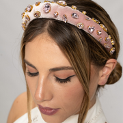 Lilac Gem Headband blush Pink