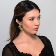 Ethereal Gold Wing Earrings