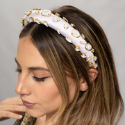 Gem Headband White