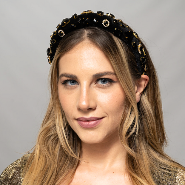 Gem Headband Black