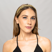 Floral Cluster headband gold