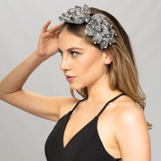 Bow Headband Silver