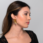 Ethereal Gold Wing Earrings