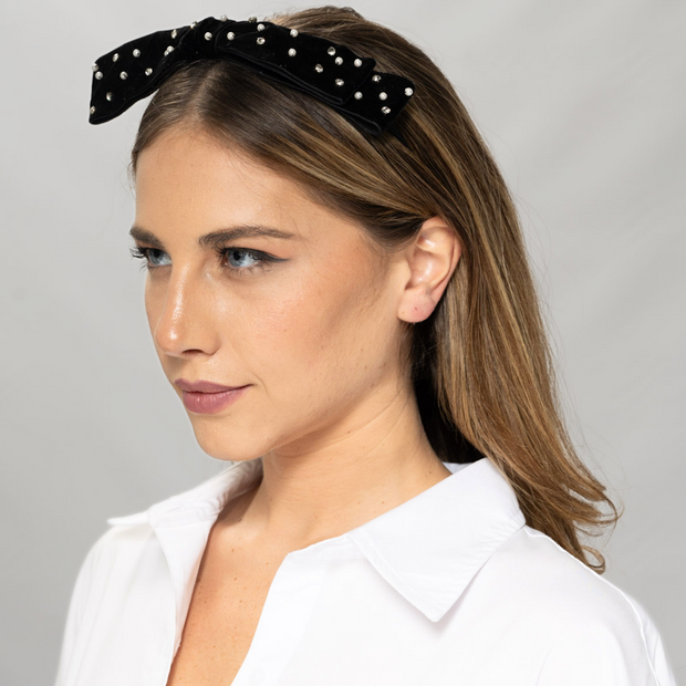 Polka Dot Bow Headband