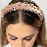 Lilac Gem Headband blush Pink