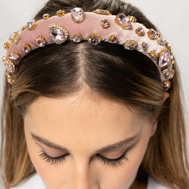 Lilac Gem Headband blush Pink