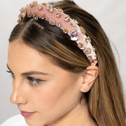 Lilac Gem Headband blush Pink