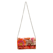 Colorful Floral Sequin Clutch Purse – Handmade Embellished Sequin Bag