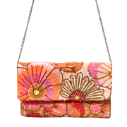 Colorful Floral Sequin Clutch Purse – Handmade Embellished Sequin Bag