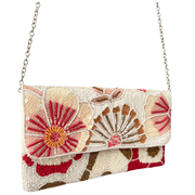 Floral Sequin Clutch Purse – Handmade Sequin Wedding Accessory