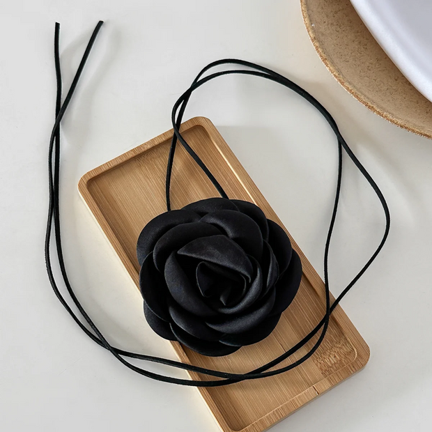 Gothic Rose Choker-Black