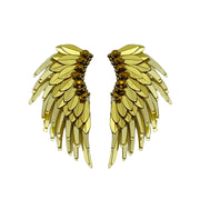 Ethereal Gold Wing Earrings