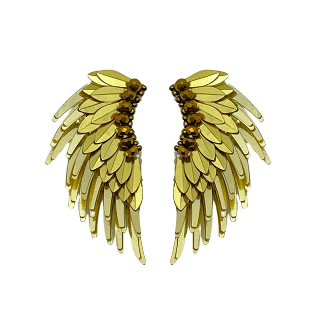 Medium Gold  Wing Earrings