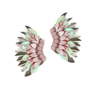 Small Wing Earrings-Lilac Ombre