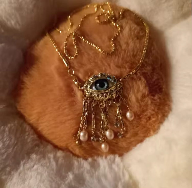 Surreal Dangle Eye Necklace