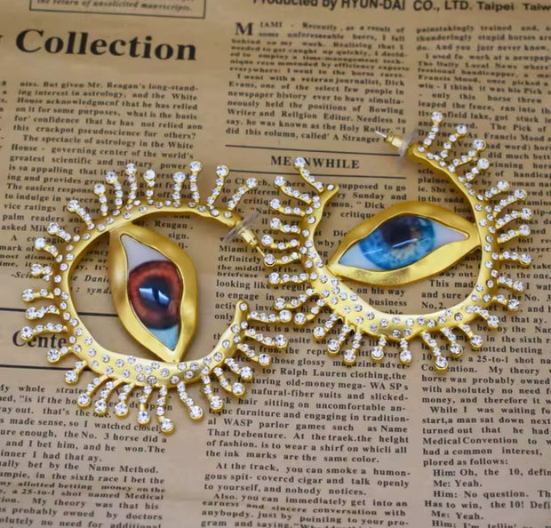 Vintage Eye Hoops