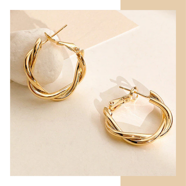 Twisted Loop Earrings