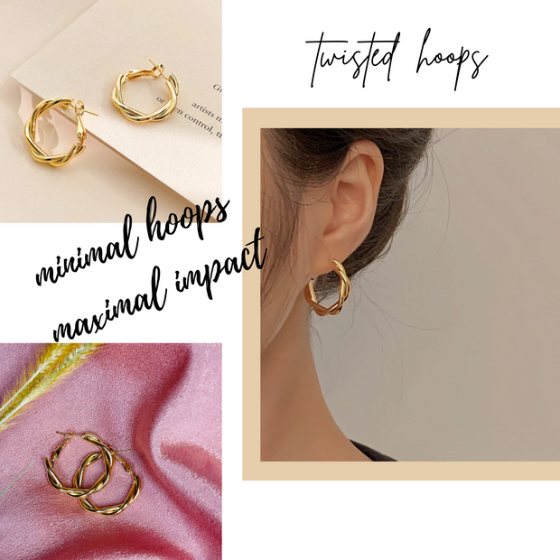 Twisted Loop Earrings