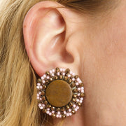 brown Stud Earrings