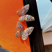 Butterfly studs gold