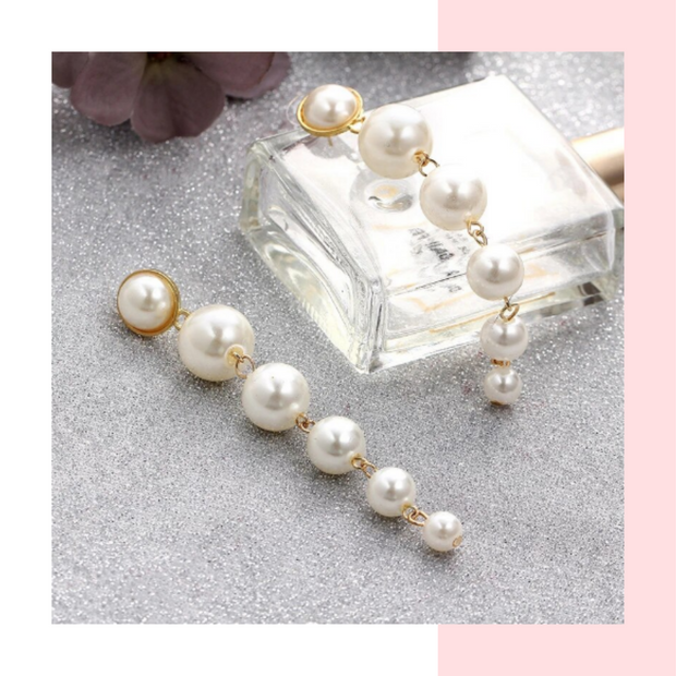 Pearl Dangle Earrings - Pearl Earrings - Vani Trapani