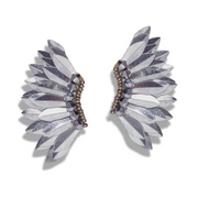 silver statement earrings