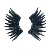 Black Angel Wing Earrings 