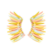 Pastel Swirl Angel Wing Earrings