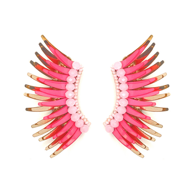 Pink Angel Wing Earrings