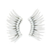 White Angel Wing Earrings