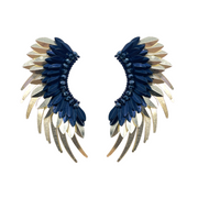 Blue Angel Wing Earrings