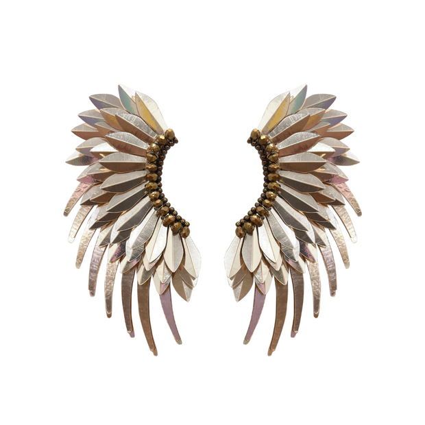 Rose Gold Angel Wing Earrings