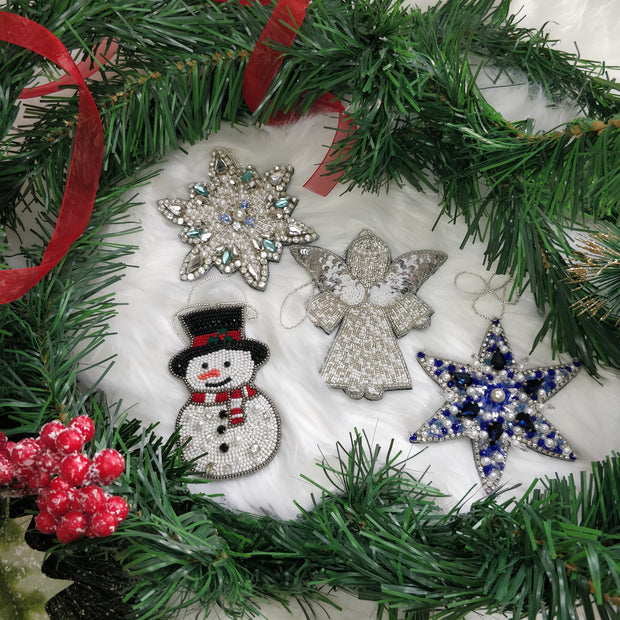 Snow Flake Christmas Ornaments