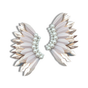 Small Wing Earrings-Pastel Pink Rose Gold