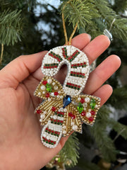 embellished candy cane